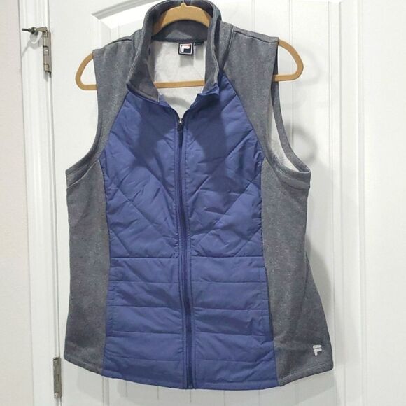 💕Fila Sport Women’s Tru Warm Blue/Grey Vest, Nwot, Size XXL - Picture 1 of 5